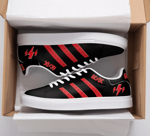 ACDC Band Red 3D Over Printed Stan Smith Shoes