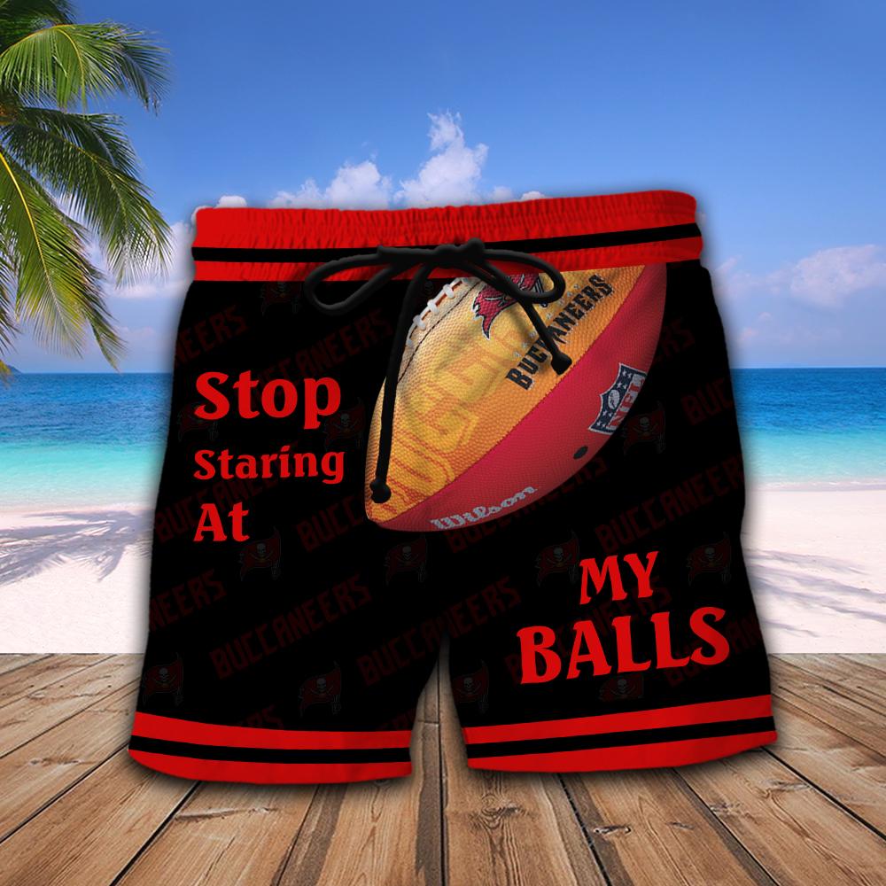 Tampa Bay Buccaneers NFL Stop Staring At My Balls Men Short