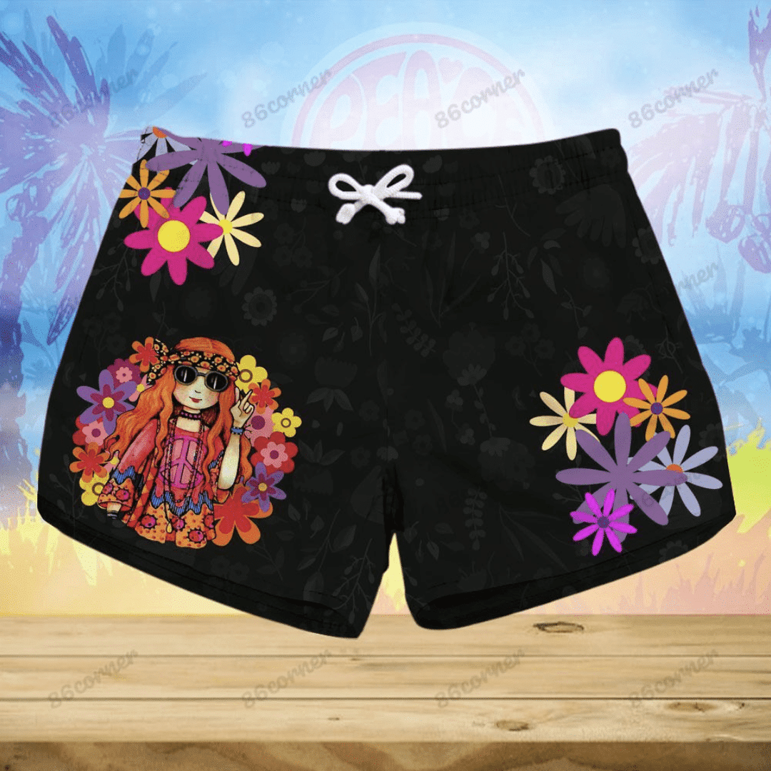 Hippie Girl Aloha Hawaiian Shirts