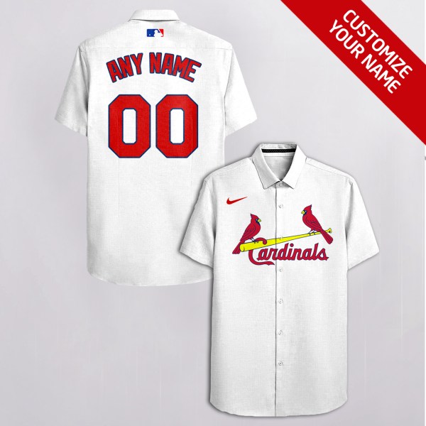 MLB Custom Name St Louis Cardinals Hawaiian Shirt