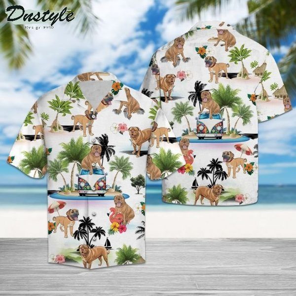 Mastiff Vacation Hawaiian Shirt Summer Button Up