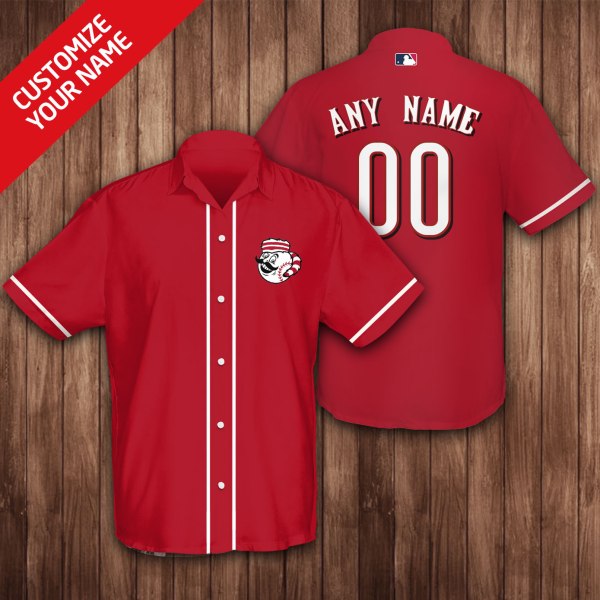 MLB Cincinnati Reds 00 Personalized Hawaiian Shirt