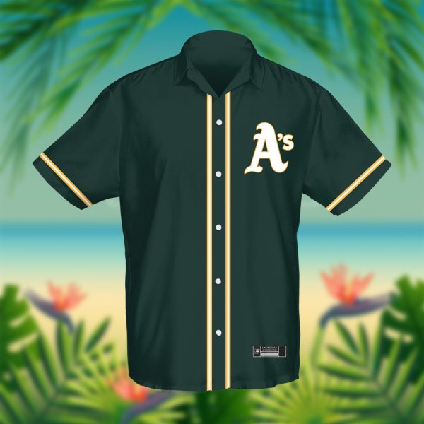 MLB Oakland Athletics Custom Name Hawaiian Shirt