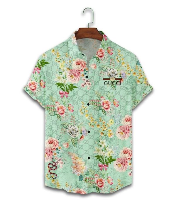 Gucci floral snake hawaiian shirt and short