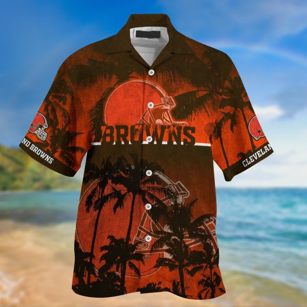 Cleveland Browns NFL Palm Tree Hawaiian Shirt