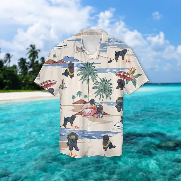 Schnoodle Summer Beach Aloha Hawaiian Shirt