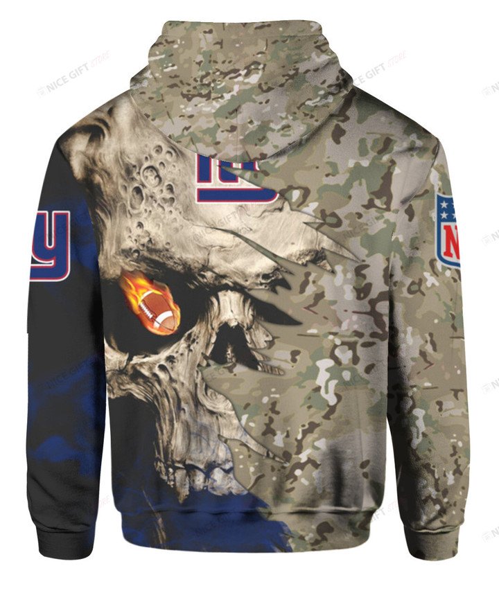 NFL New York Giants Camouflage 3D Hoodie