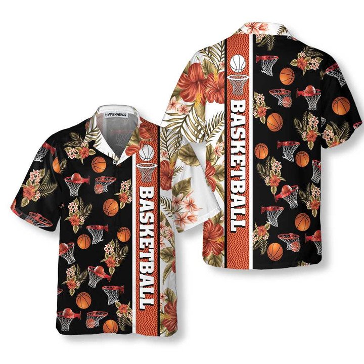 Basketball Tropical Hawaiian Aloha Shirt
