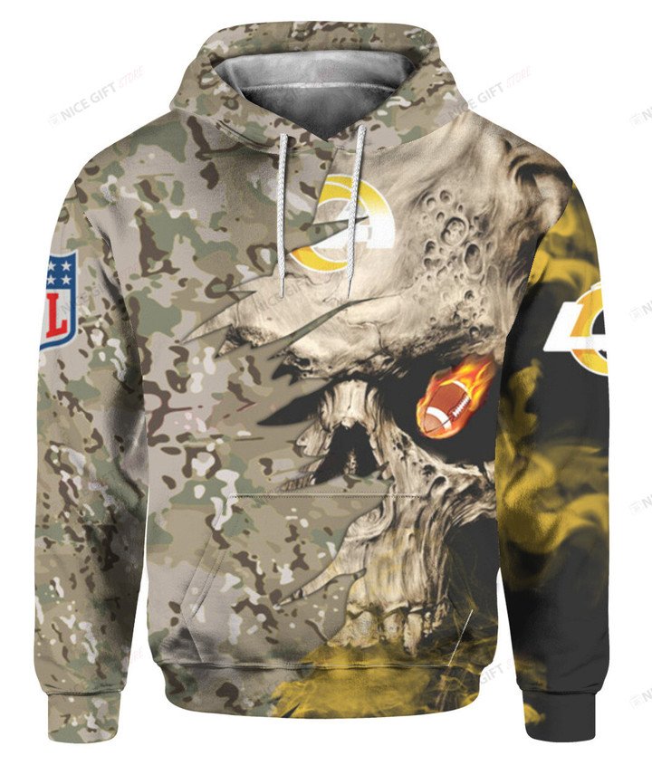 NFL Los Angeles Rams Camouflage 3D Hoodie