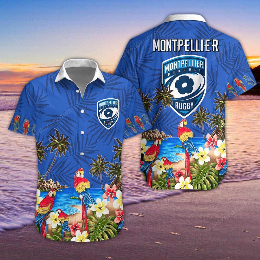 Montpellier Herault Rugby Hawaiian Shirt