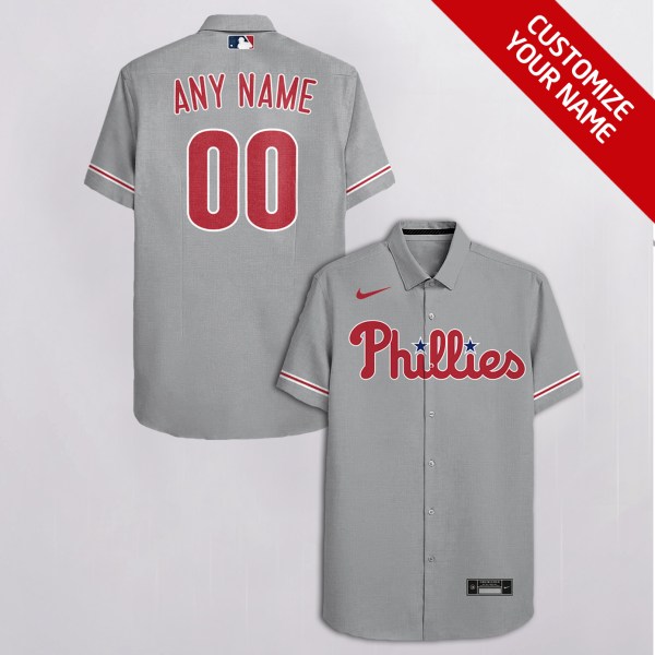 Philadelphia Phillies MLB Custom Name Hawaiian Shirt