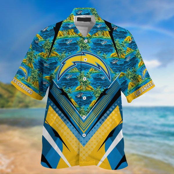 Los Angeles Chargers NFL Tropical Hawaiian Shirt