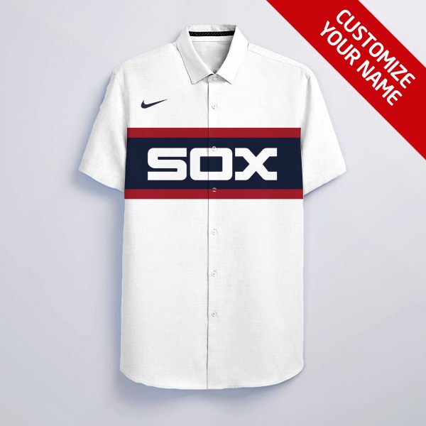 Chicago White Sox NFL White 00 Personalized Hawaiian Shirt