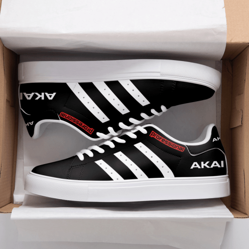 Black And White AKAI Professional Black And White 3D Over Printed Stan Smith Shoes