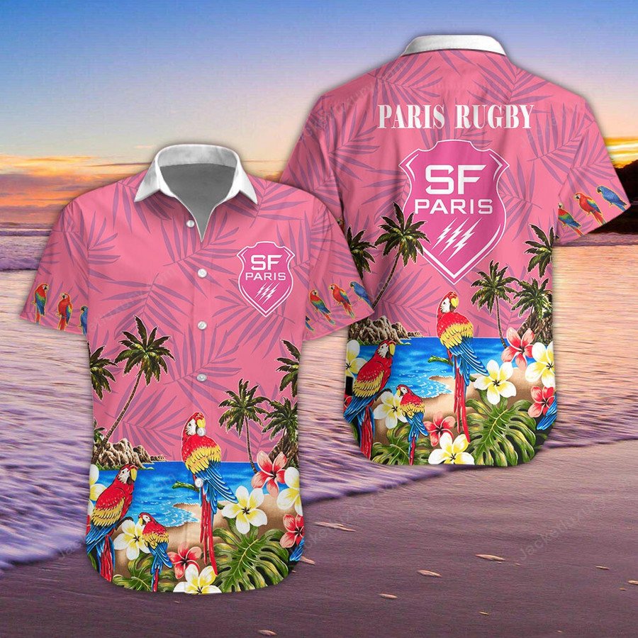 Stade Francais Rugby Hawaiian Shirt