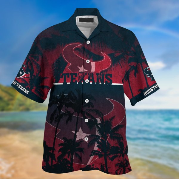 Houston Texans NFL Palm Tree Hawaiian Shirt
