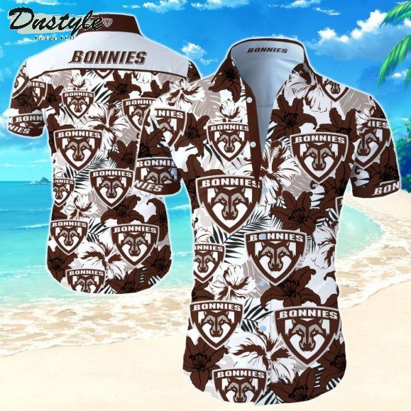 NCAA St Bonaventure Bonnies Hawaiian Shirt Summer Button Up
