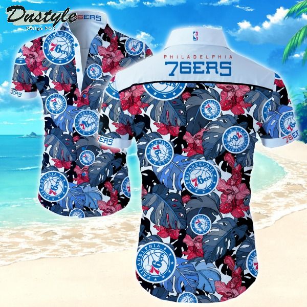 NBA Philadelphia 76ers Hawaiian Shirt Summer Button Up