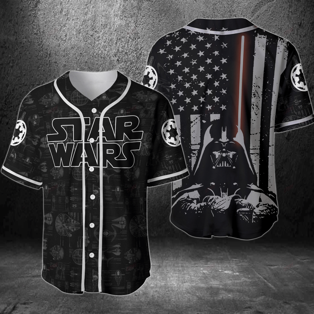 Star Wars American Flag Baseball Jersey