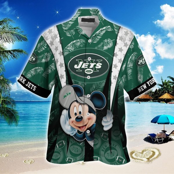 New York Jets NFL And Mickey Hawaiian Shirt