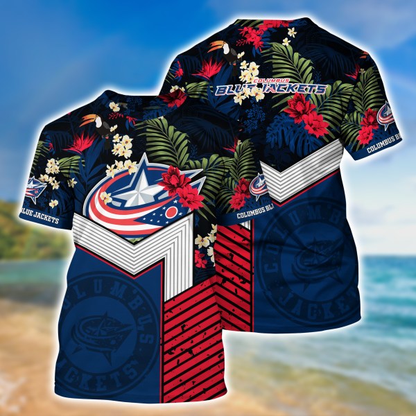 Columbus Blue Jackets New Collection Summer 2022 Hawaiian Shirt