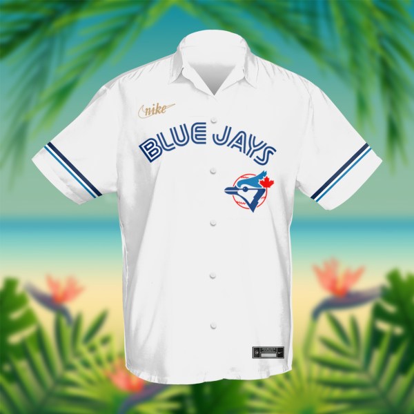 MLB Toronto Blue Jays White Personalized Hawaiian Shirt