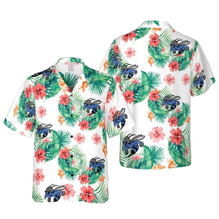Morning Hornet Tropical Flowers Hawaiian Aloha Shirt