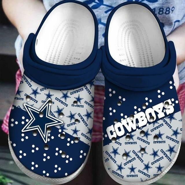 Dallas Cowboys Crocs Crocband Clog Shoes