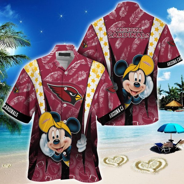 Arizona Cardinals NFL Mickey Mouse Hawaiian Shirt