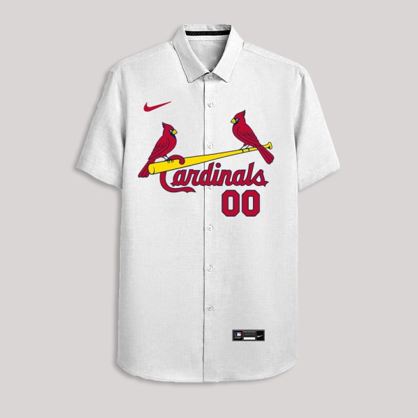 MLB Custom Name And Number St Louis Cardinals Hawaiian Shirt