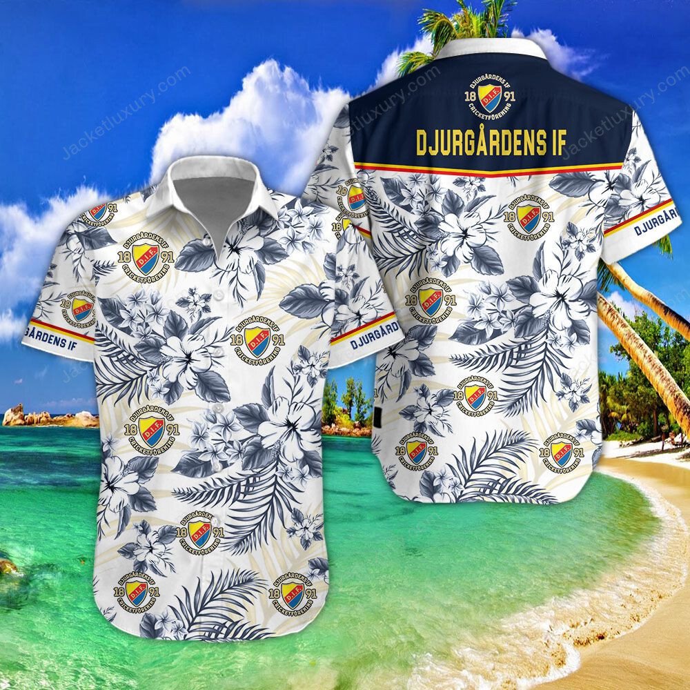Djurgardens IF 2022 tropical summer hawaiian shirt