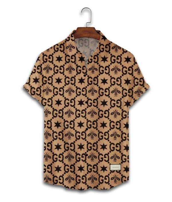 Gucci bee monogram hawaiian shirt and short