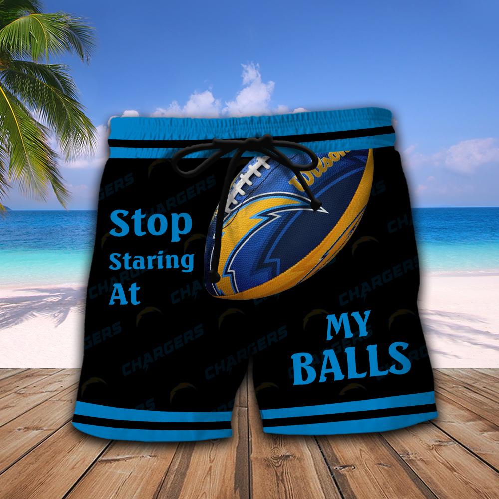 Los Angeles Chargers NFL Stop Staring At My Balls Men Short