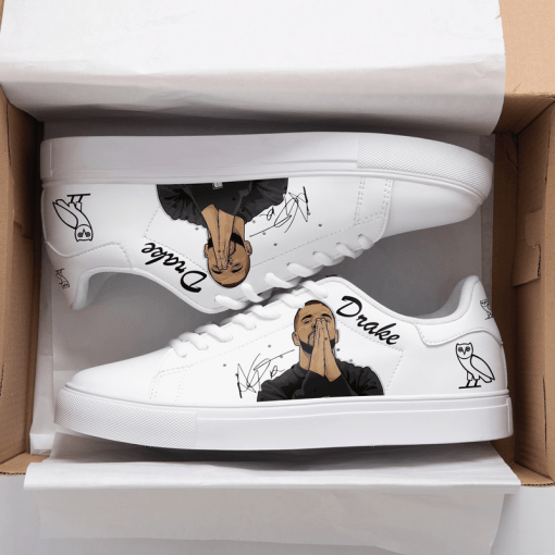 Drake White 3D Over Printed Stan Smith Shoes