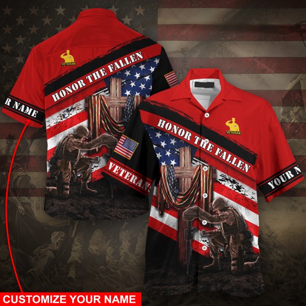 Veteran Honor The Fallen Custom Name Summer 2022 Hawaiian Shirt