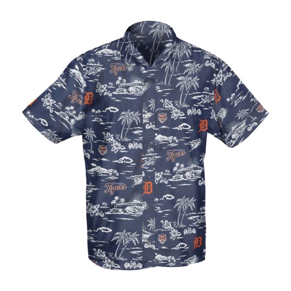 MLB Palm Tree Detroit Tigers Hawaiian Shirt
