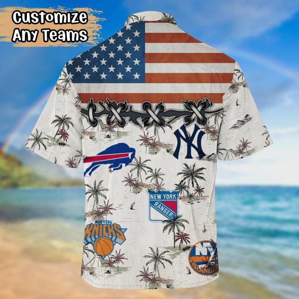 New York Sports Teams US Flag 2022 Hawaiian Shirt