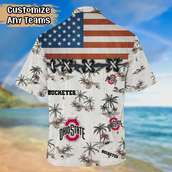 Ohio State Buckeyes US Flag 2022 Hawaiian Shirt