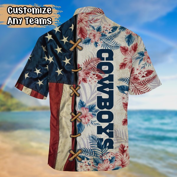 Dallas Cowboys July 4th Hawaiian Shirt