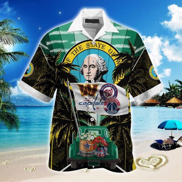 Washington Sports Teams 2022 Summer Hawaiian Shirt