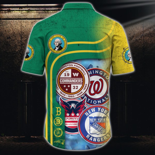 Washington Sports Teams Mickey Power Stone Hawaiian Shirt