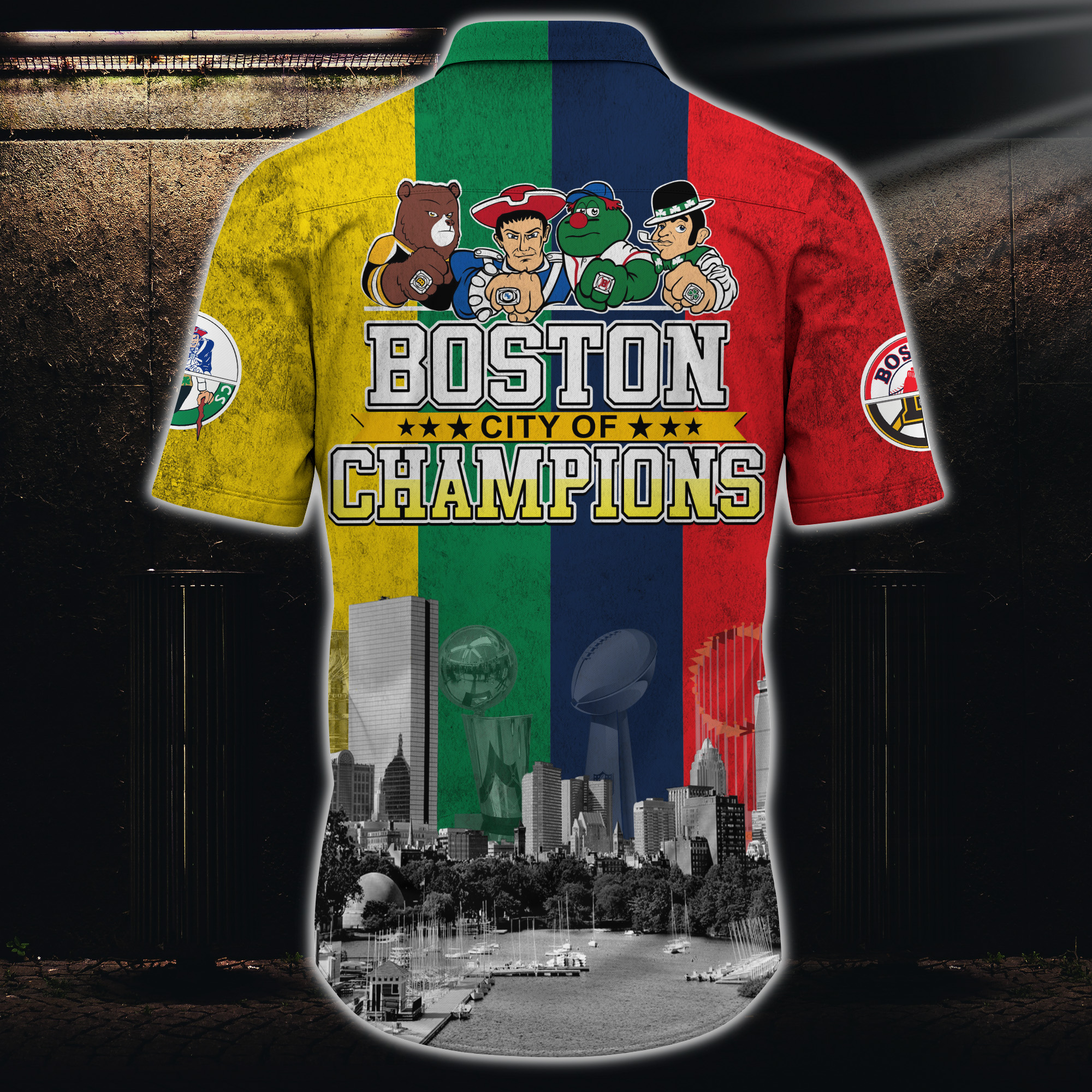 Boston City Of Champions Hawaiian Shirt
