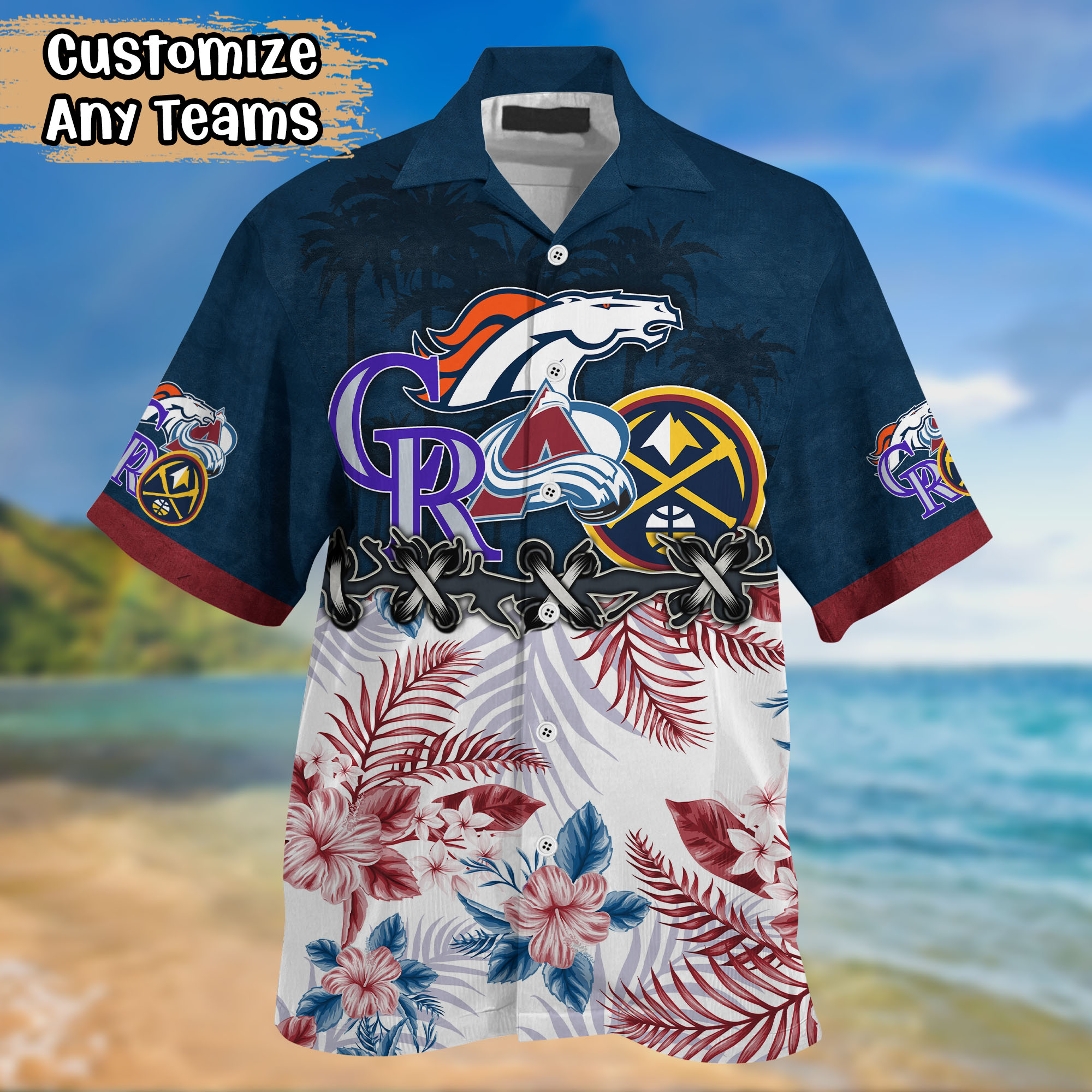 Colorado Sport Teams Salty Beach Hawaiian Shirt