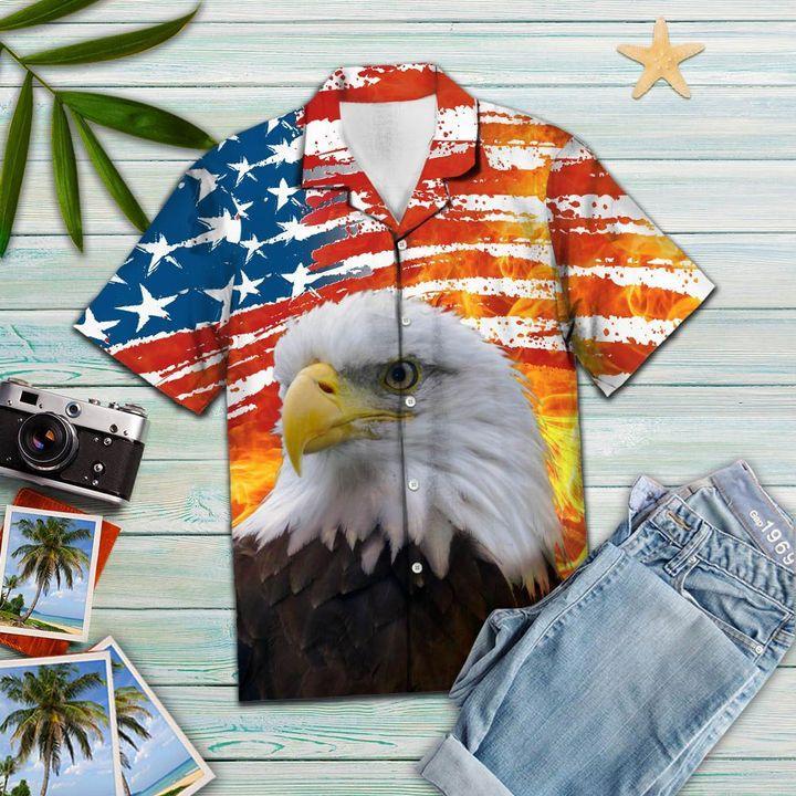 Eagle USA Flag 4th Of July Hawaiian Shirt