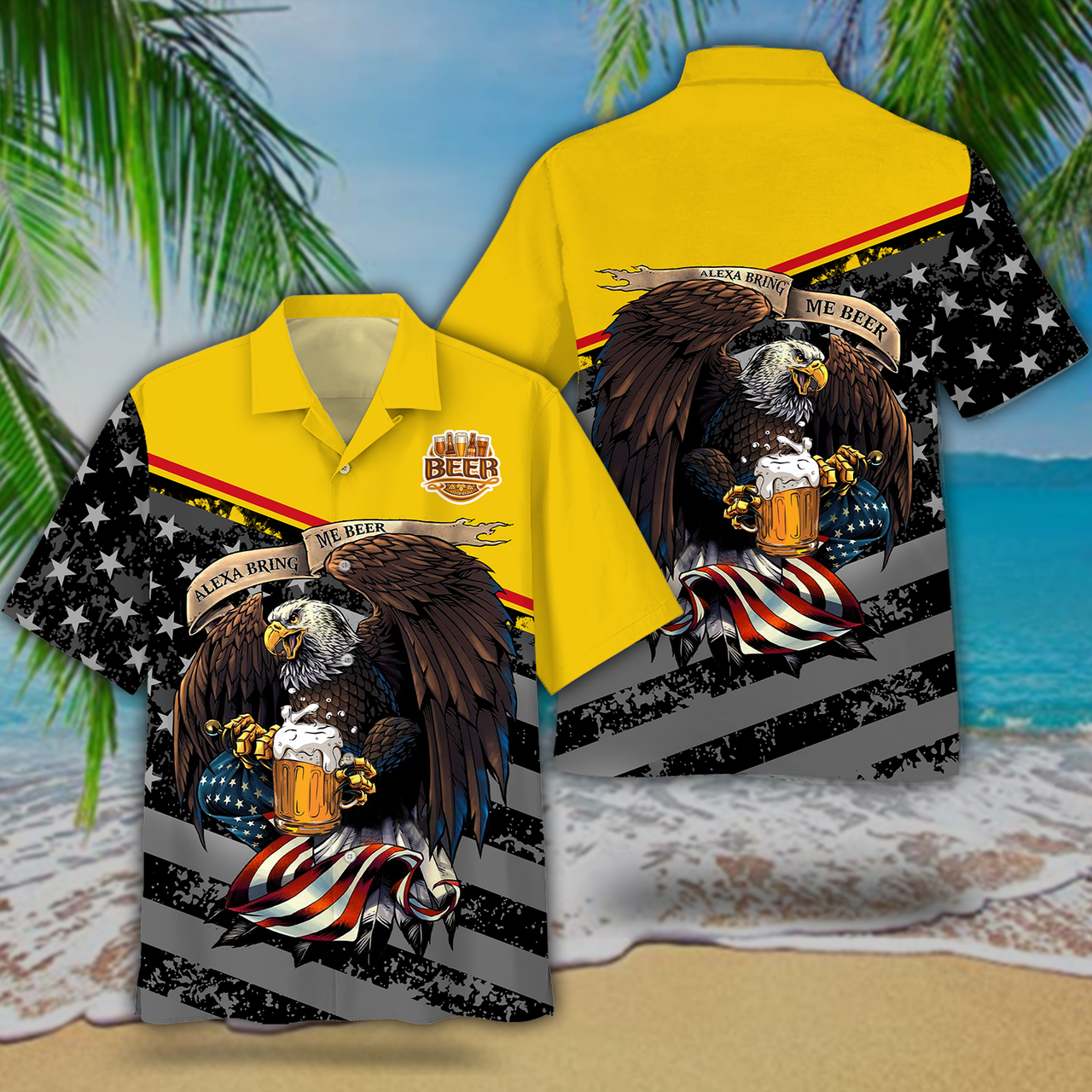 Eagles Beer 4th Of July Hawaiian Shirt