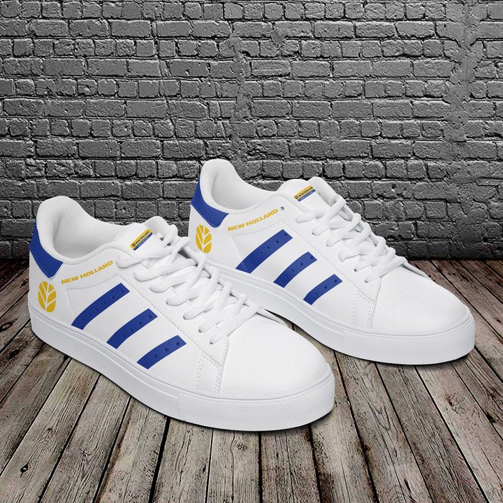 New Holland Agriculture Navy And White Stan Smith Low Top Shoes