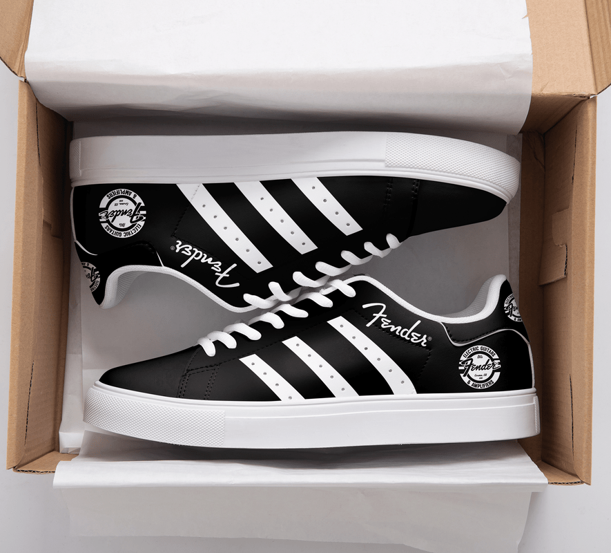 Fender Black White 3d Over Printed Stan Smith Shoes