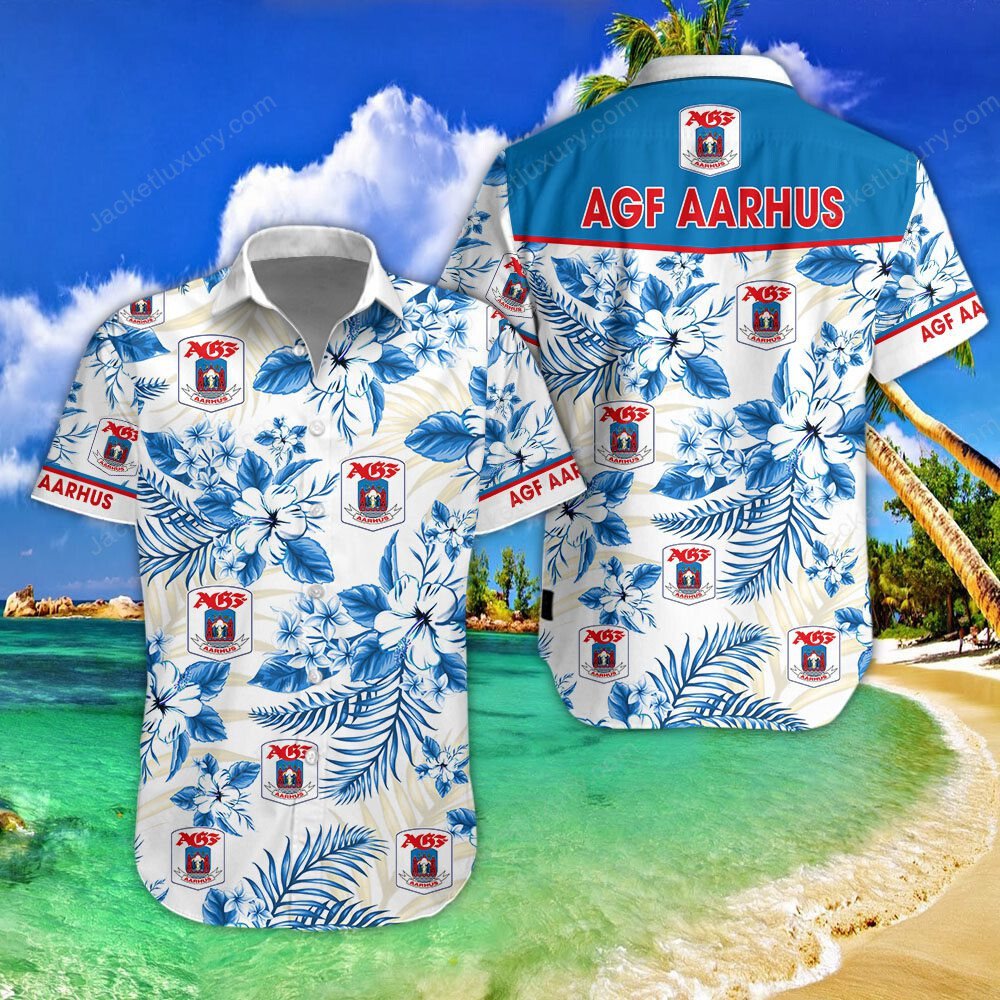 AGF Fodbold 2022 tropical summer hawaiian shirt