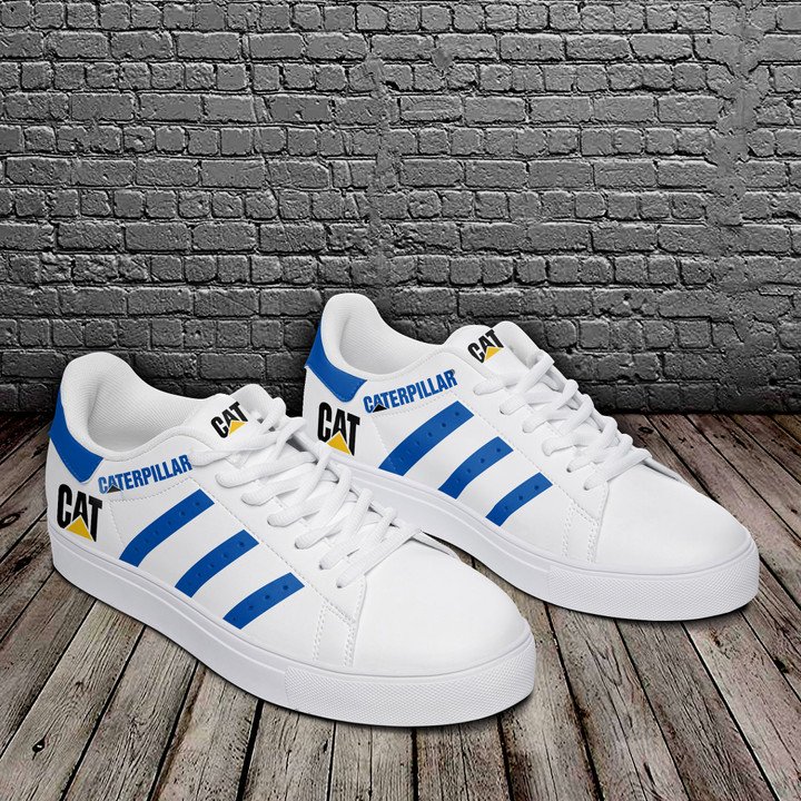 Caterpillar Blue And White Stan Smith Low Top Shoes