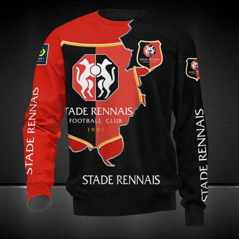 Stade Rennais F.C 3d all over printed hoodie